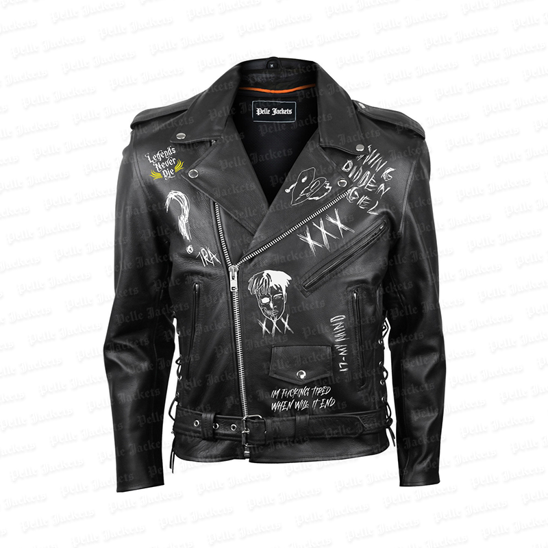 XXXtentacion Legends Never Die Mens Black Leather Jacket