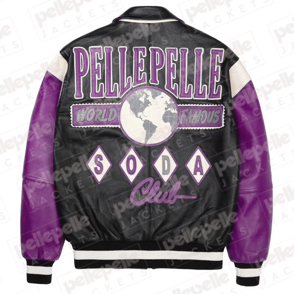 World Famous Soda Club Purple Plush Jacket