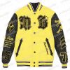 Pelle Pelle New Varsity Black and Yellow Plush Jacket