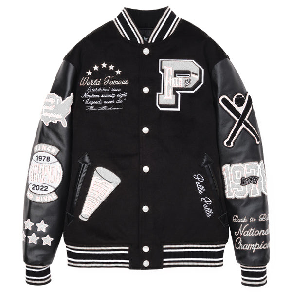 Pelle Pelle Varsity New Black and White Jacket